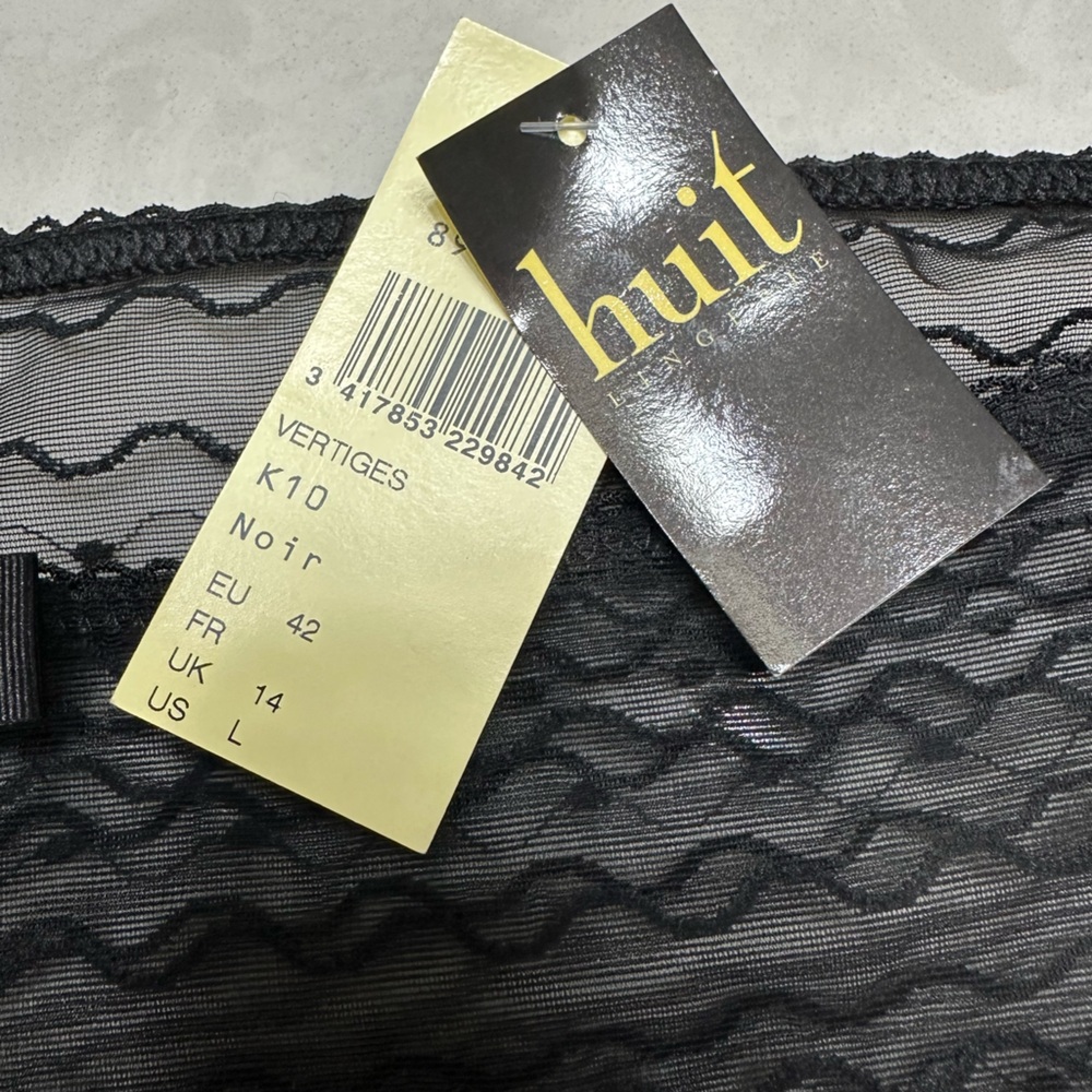 Chic Black Lace Women's Panties, NWT - Picture 2 of 7